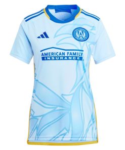 Alternative view of Aleksei Miranchuk Atlanta United FC adidas Women's 2024 The Resurgens Kit Replica Player Jersey - Light Blue