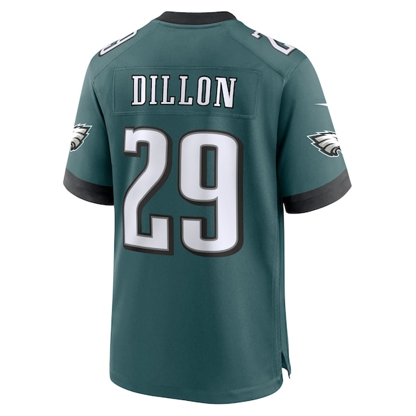 AJ Dillon Philadelphia Eagles Nike Team Game Jersey - Midnight Green - Image 5