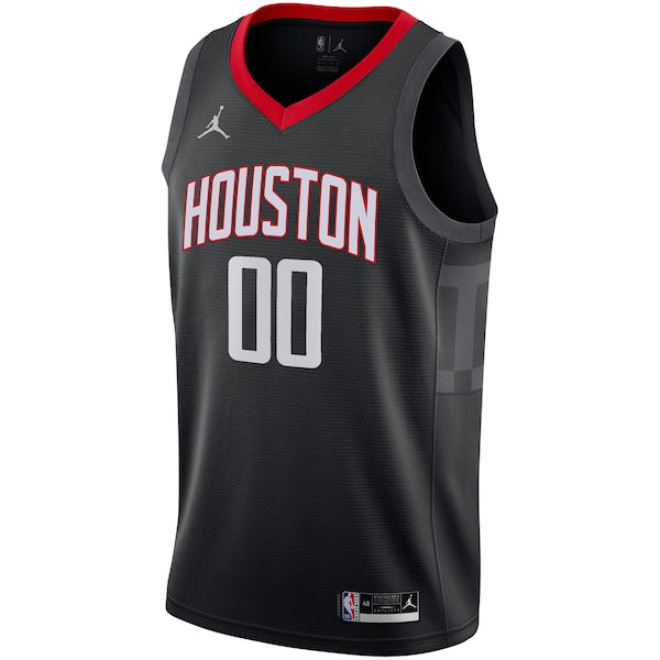 Houston Rockets Jordan Brand Swingman Custom Jersey - Statement Edition - Black - Image 2