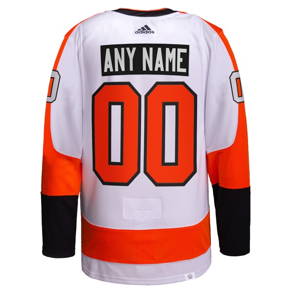 Philadelphia Flyers adidas Away Primegreen Authentic Custom Jersey - White - Image 3