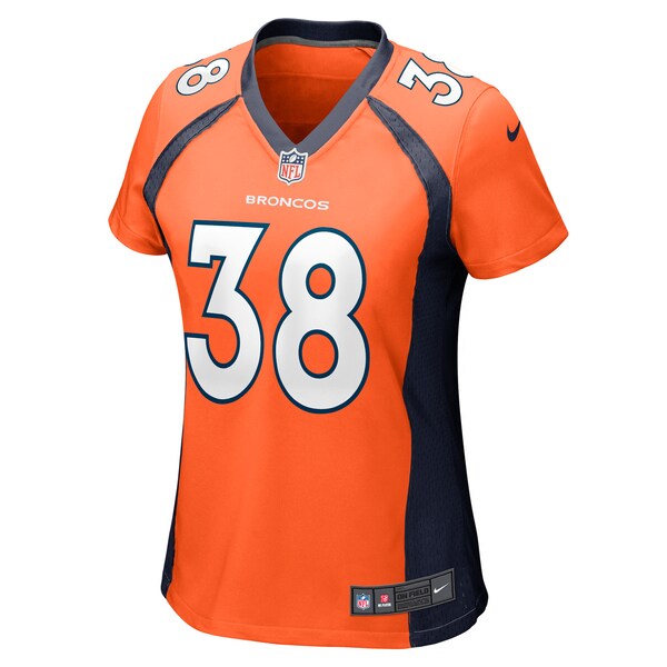 Devon Key Denver Broncos Nike Women's Team Game Jersey - Orange - Image 2
