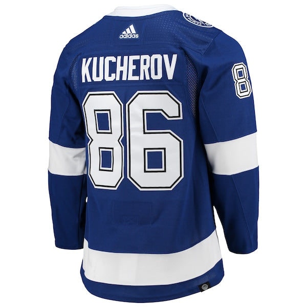 Nikita Kucherov Tampa Bay Lightning adidas Home Primegreen Authentic Player Jersey - Blue - Image 3