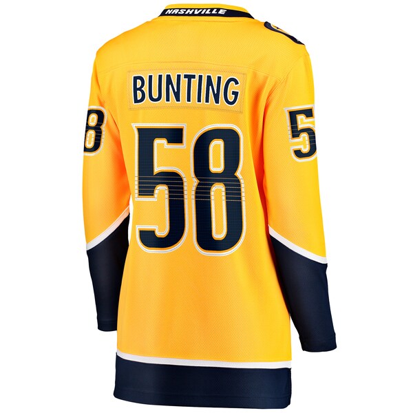 Michael Bunting Nashville Predators Women's Home Breakaway Player Jersey - Gold - Image 3