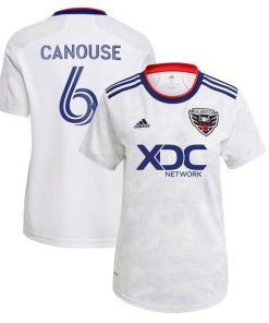 Russell Canouse D.C. United adidas Women's 2022 The Marble Replica Player Jersey - White