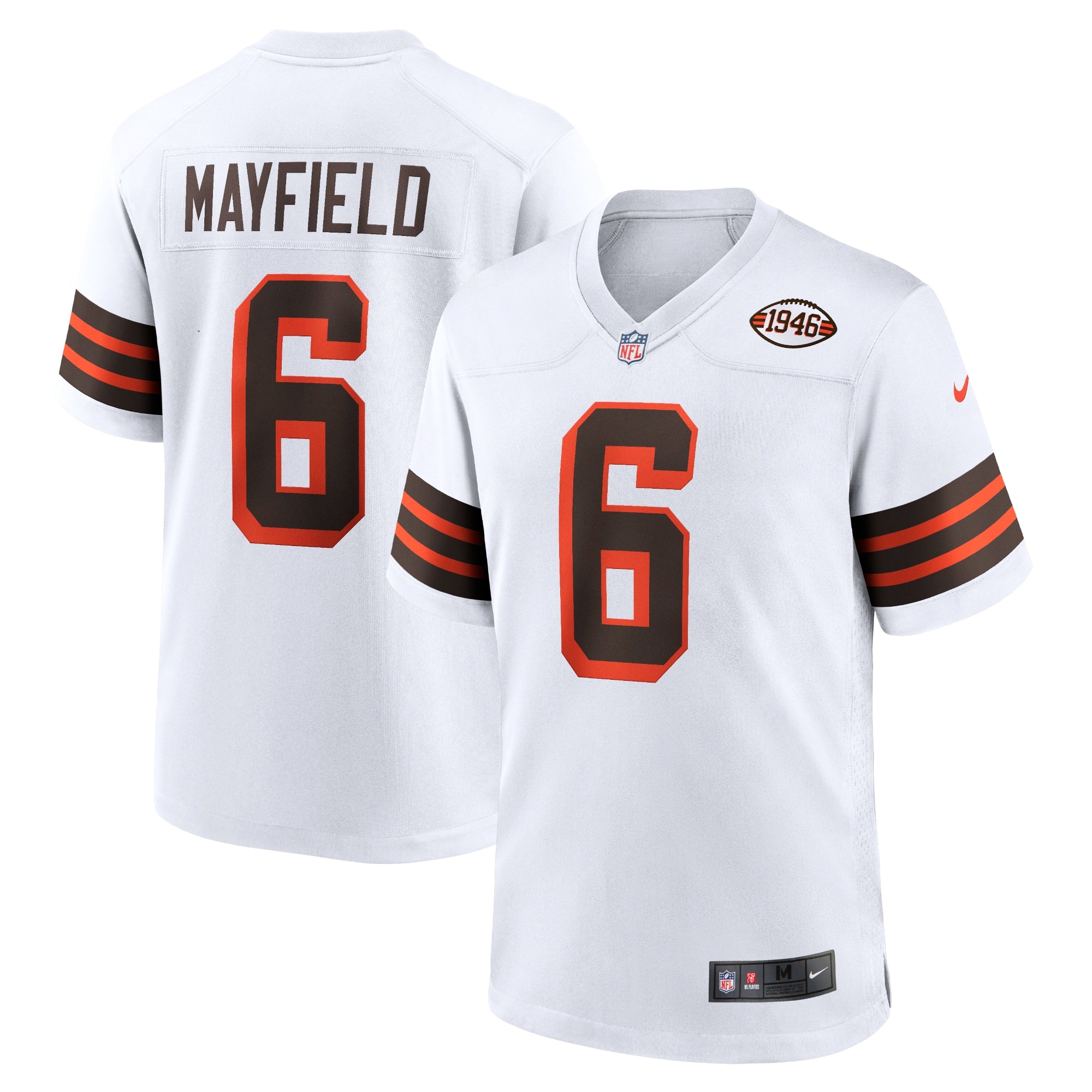 Baker Mayfield Cleveland Browns Nike Game Player Jersey - Brown/White - Image 5