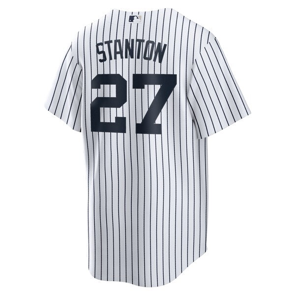 Giancarlo Stanton New York Yankees Nike Home Replica Player Name Jersey - White - Image 3