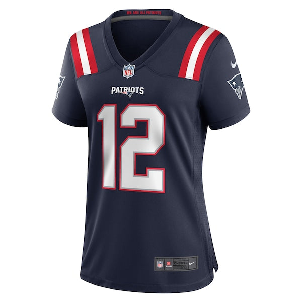 Tom Brady New England Patriots Nike Women's Retired Game Jersey - Navy - Image 2