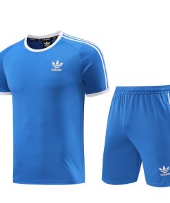 Adidas Short Sleeve Training Jersey Set - AD07- Sky Blue