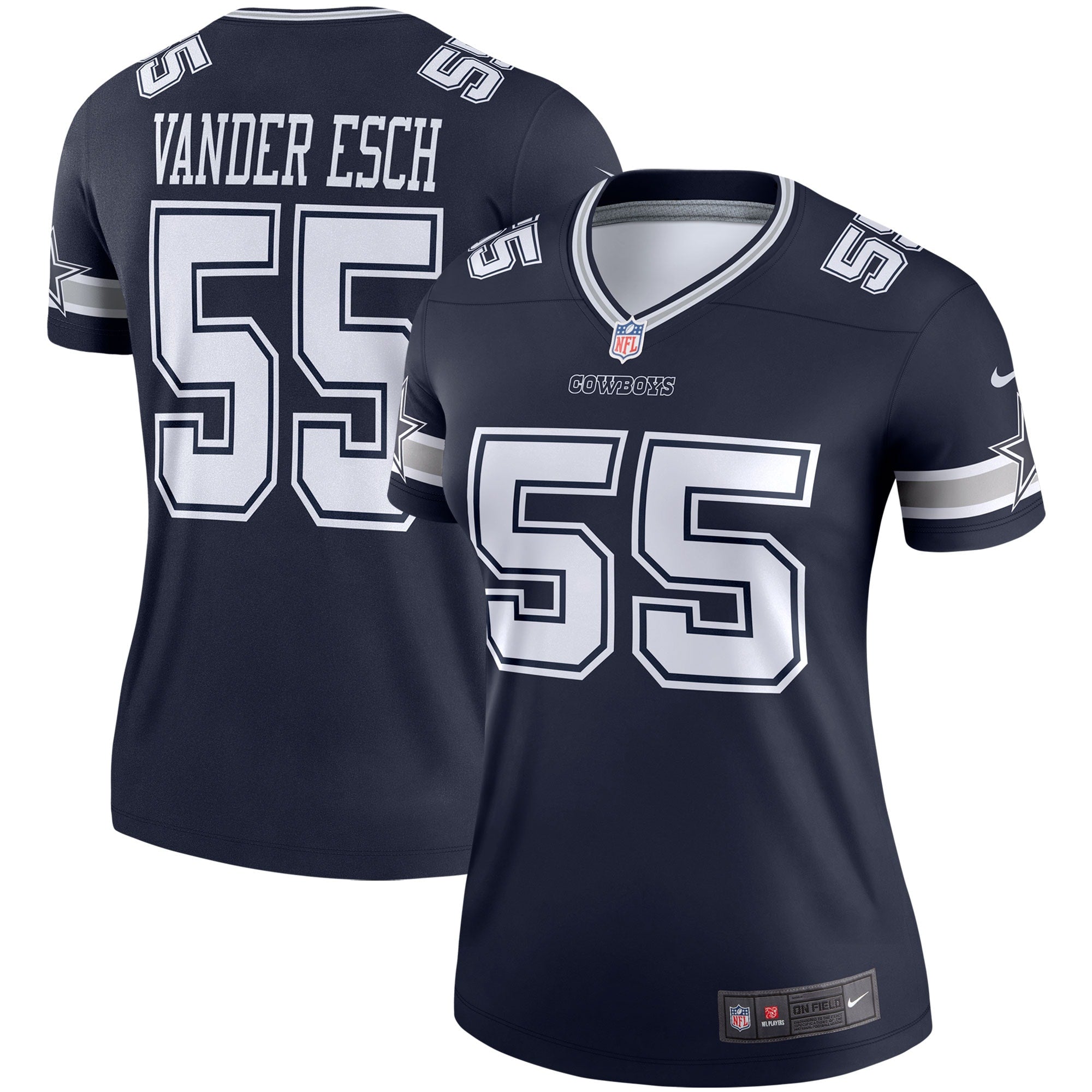 Leighton Vander Esch Dallas Cowboys Nike Women's Color Rush Legend Player Jersey - White/Navy - Image 6