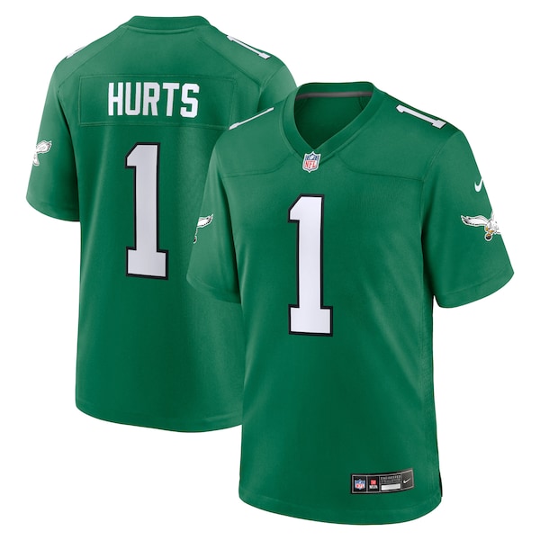 Jalen Hurts Philadelphia Eagles Nike Alternate Game Player Jersey - Kelly Green/Green - Image 2