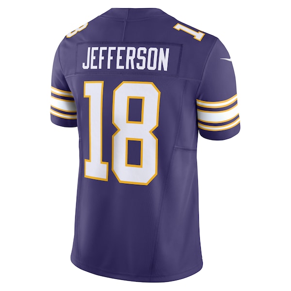 Justin Jefferson Minnesota Vikings Nike Vapor F.U.S.E. Limited Jersey - Purple/White - Image 4