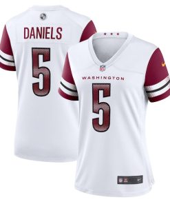 Jayden Daniels Washington Commanders Nike Women's Game Jersey -  White/Black