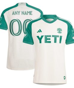 Austin FC adidas 2024 The Armadillo Kit Authentic Custom Jersey - Tan