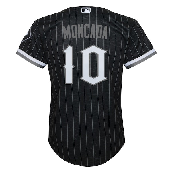 Yoan Moncada Chicago White Sox Nike Youth City Connect Replica Player Jersey - Black - Image 3