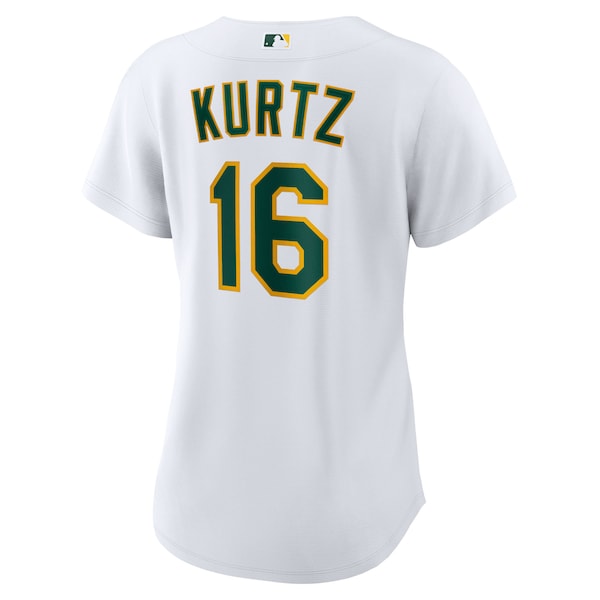 Nick Kurtz Athletics Nike Women's Home Replica Player Jersey - White - Image 3