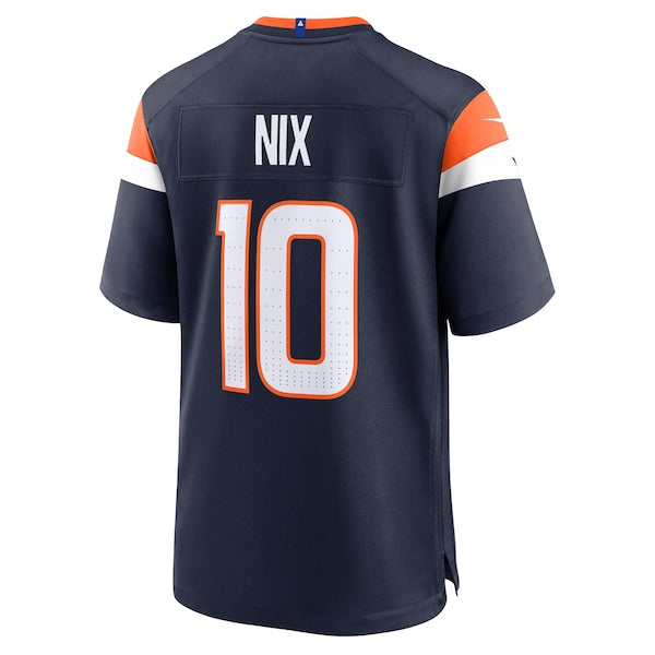 Youth Bo Nix Denver Broncos Nike Alternate Game Jersey - Navy/White - Image 5