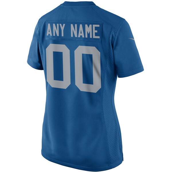 Detroit Lions Nike Women's Throwback Custom Game Jersey - Blue - Image 3