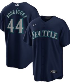Julio Rodriguez Seattle Mariners Nike Official Replica Player Jersey - Navy/Aqua/White