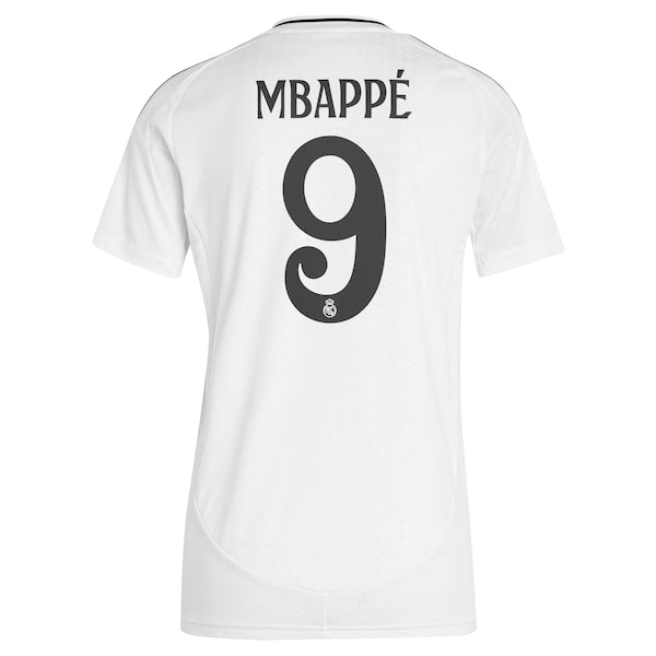 Kylian Mbapp¨¦ Los Merengues adidas Women's 2024/25 Home Replica Player Jersey - White - Image 3