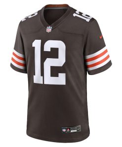 Alternative view of Shedeur Sanders Cleveland Browns Nike 2025 NFL Draft Game Jersey - Brown