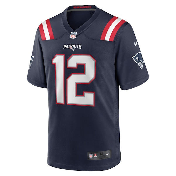 Youth Tom Brady New England Patriots Nike Game Retired Player Jersey - Navy/White/Red - Image 4