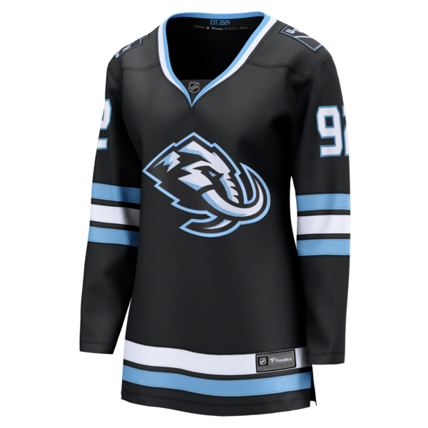 Logan Cooley Utah Mammoth Women's Home Breakaway Jersey - Black - Image 2