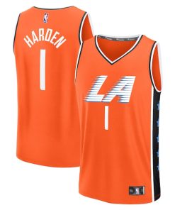 James Harden LA Clippers  2025/26 City Edition Fast Break Jersey - Orange