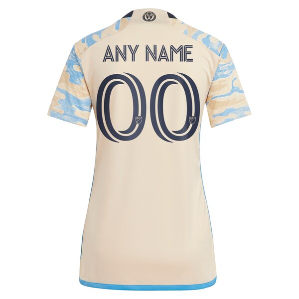 Philadelphia Union adidas Women's 2024 For Philly Replica Custom Jersey - Tan - Image 3