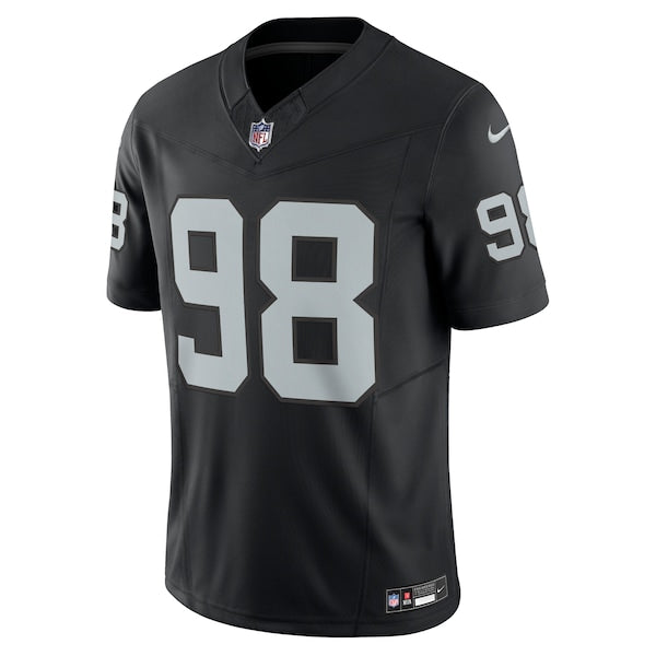 Maxx Crosby Las Vegas Raiders Nike Vapor F.U.S.E. Limited Jersey - Black - Image 2