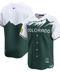 Colorado Rockies Nike City Connect Limited Custom Jersey - Green