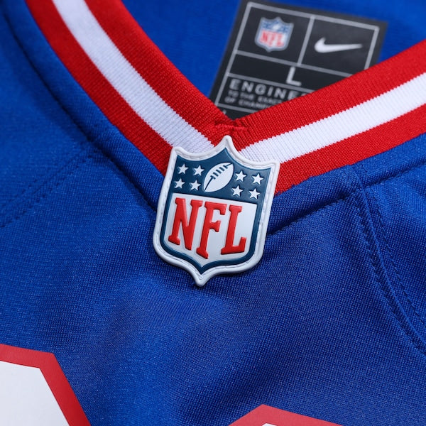 Jaxson Dart New York Giants Nike Alternate 2 Classic Game Jersey - Royal - Image 4