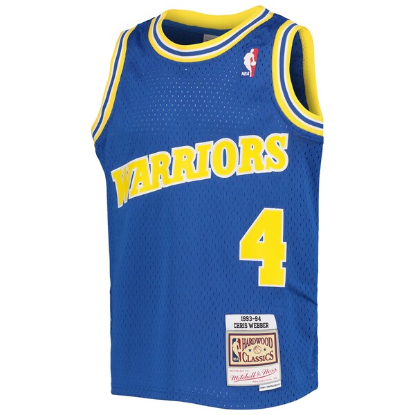 Chris Webber Golden State Warriors Youth 1993/94 Hardwood Classics Swingman Jersey - Royal - Image 2