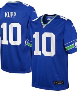 Alternative view of Cooper Kupp Seattle Seahawks Nike Youth Game Jersey - Royal/College Navy/Neon Green