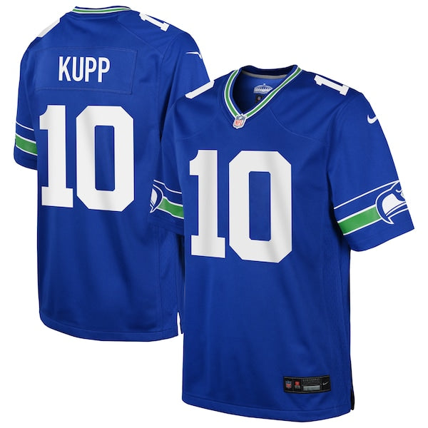 Cooper Kupp Seattle Seahawks Nike Youth Game Jersey - Royal/College Navy/Neon Green - Image 2