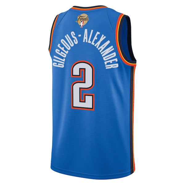 Shai Gilgeous-Alexander Oklahoma City Thunder Nike Unisex 2025 NBA Finals Swingman Jersey - Icon Edition - Blue - Image 3