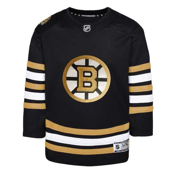 Boston Bruins Youth 100th Anniversary Premier Jersey - Black - Image 2