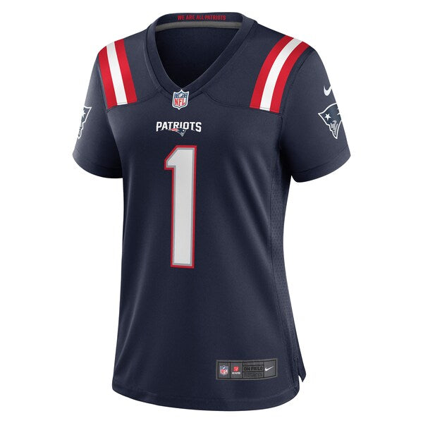 Number 1 Mom New England Patriots Nike Women's Game Jersey - Navy - Image 2