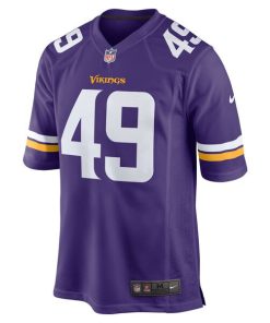 Alternative view of Tanner Vallejo Minnesota Vikings Nike Team Game Jersey - Purple