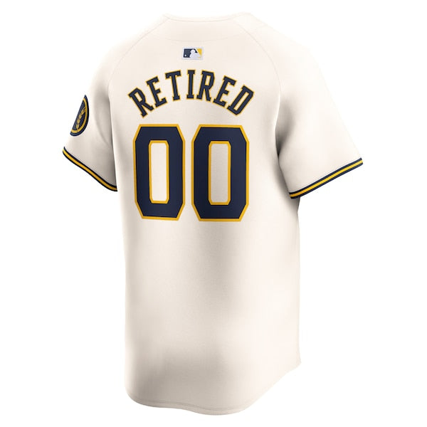 Milwaukee Brewers Nike Home Limited Pick-A-Player Retired Roster Jersey - Cream - Image 3