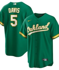 JD Davis Oakland Athletics Nike Alternate Replica Jersey - Kelly Green