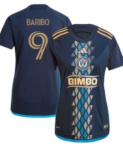 Tai Baribo Philadelphia Union adidas Women's 2024 The XV Kit Replica Player Jersey - Navy