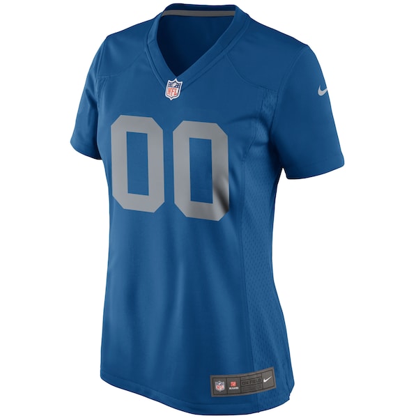 Detroit Lions Nike Women's Throwback Custom Game Jersey - Blue - Image 2
