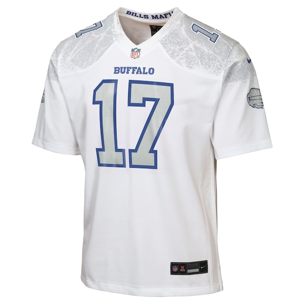 Josh Allen Buffalo Bills Nike Youth 2025 Rivalries Collection Game Jersey - White - Image 2
