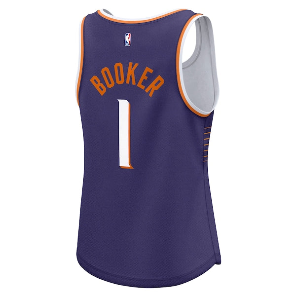Devin Booker Phoenix Suns Women's Fast Break Player Jersey - Icon Edition - Purple - Image 3