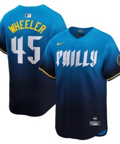 Zack Wheeler Philadelphia Phillies Nike City Connect Limited Jersey - Blue