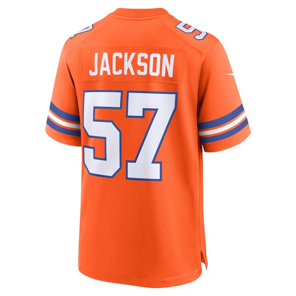 Tom Jackson Denver Broncos Nike Mile High Collection 1977 Throwback Retired Player Game Jersey - Orange - Image 3