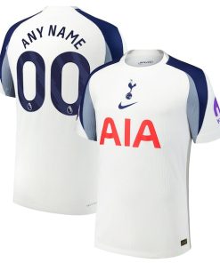 Alternative view of Tottenham Hotspur Nike 2025/26 Home Authentic Custom Jersey - White/Yellow