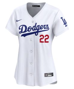 Alternative view of Clayton Kershaw Los Angeles Dodgers Nike Women's Home Limited Player Jersey - White