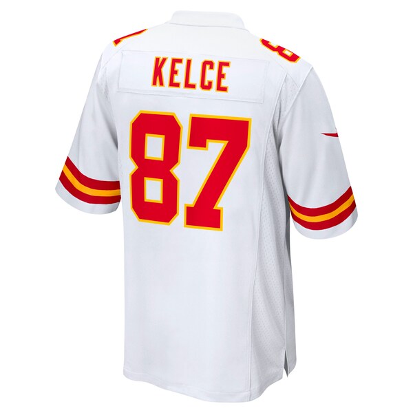 Travis Kelce Kansas City Chiefs Nike Super Bowl LIX Game Jersey - White/Red - Image 4