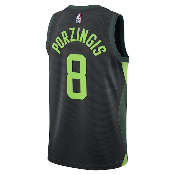 Kristaps Porzingis Boston Celtics Nike Unisex 2024/25 Swingman Player Jersey - City Edition - Black - Image 3